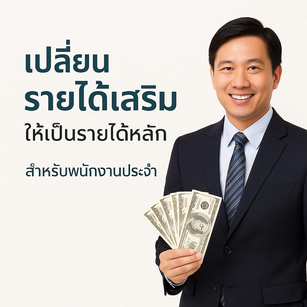 เปลี่ยนรายได้เสริมให้มั่นคง