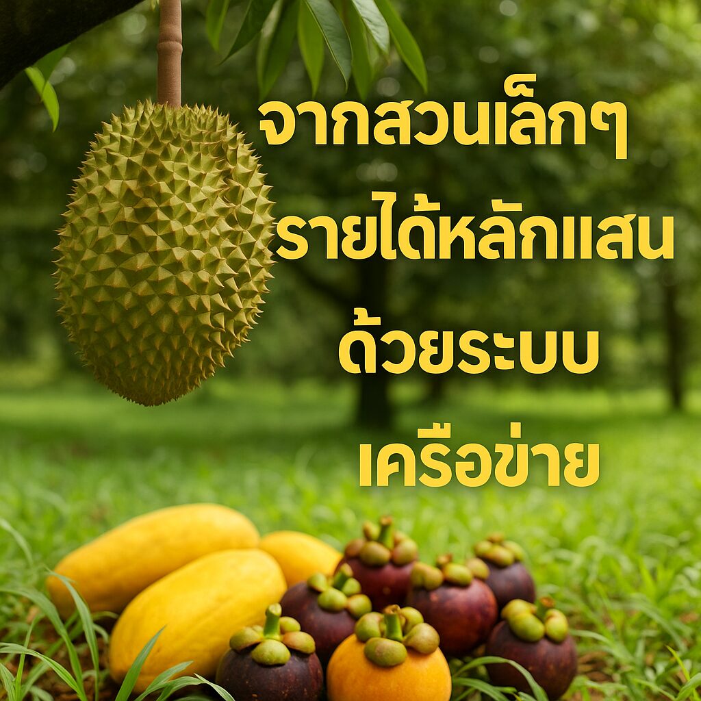 จากสวนเล็กๆรายได้หลักแสนด้วยระบบเครือข่าย