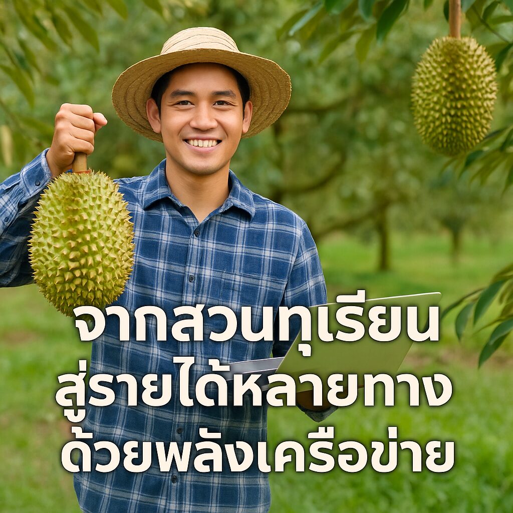 จากส่วนทุเรียนสู่รายได้หลายทางด้วยพลังเครือข่าย