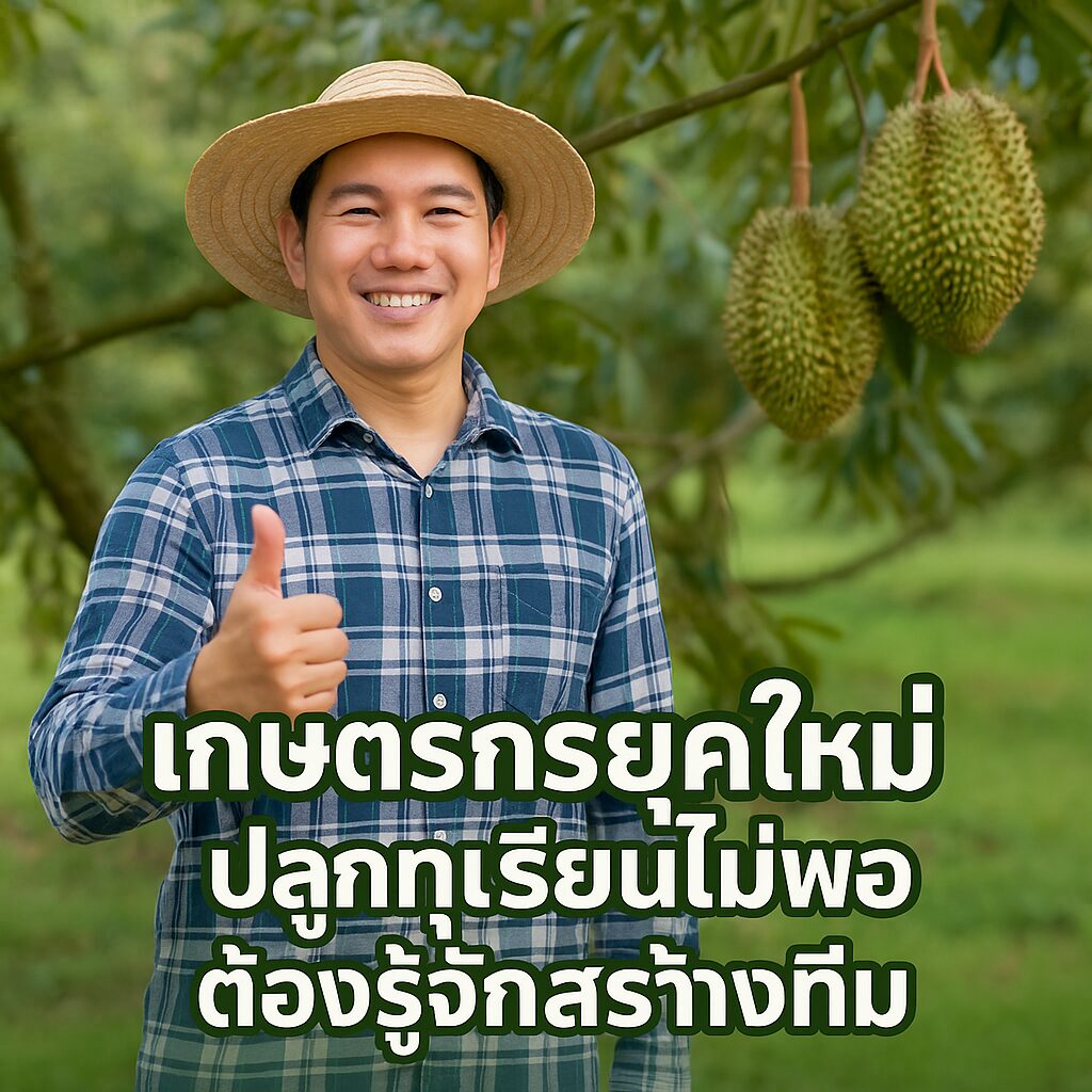 เกษตรกรยุคใหม่ปลูกทุเรียนไม่พอต้องรู้จักสร้างทีม