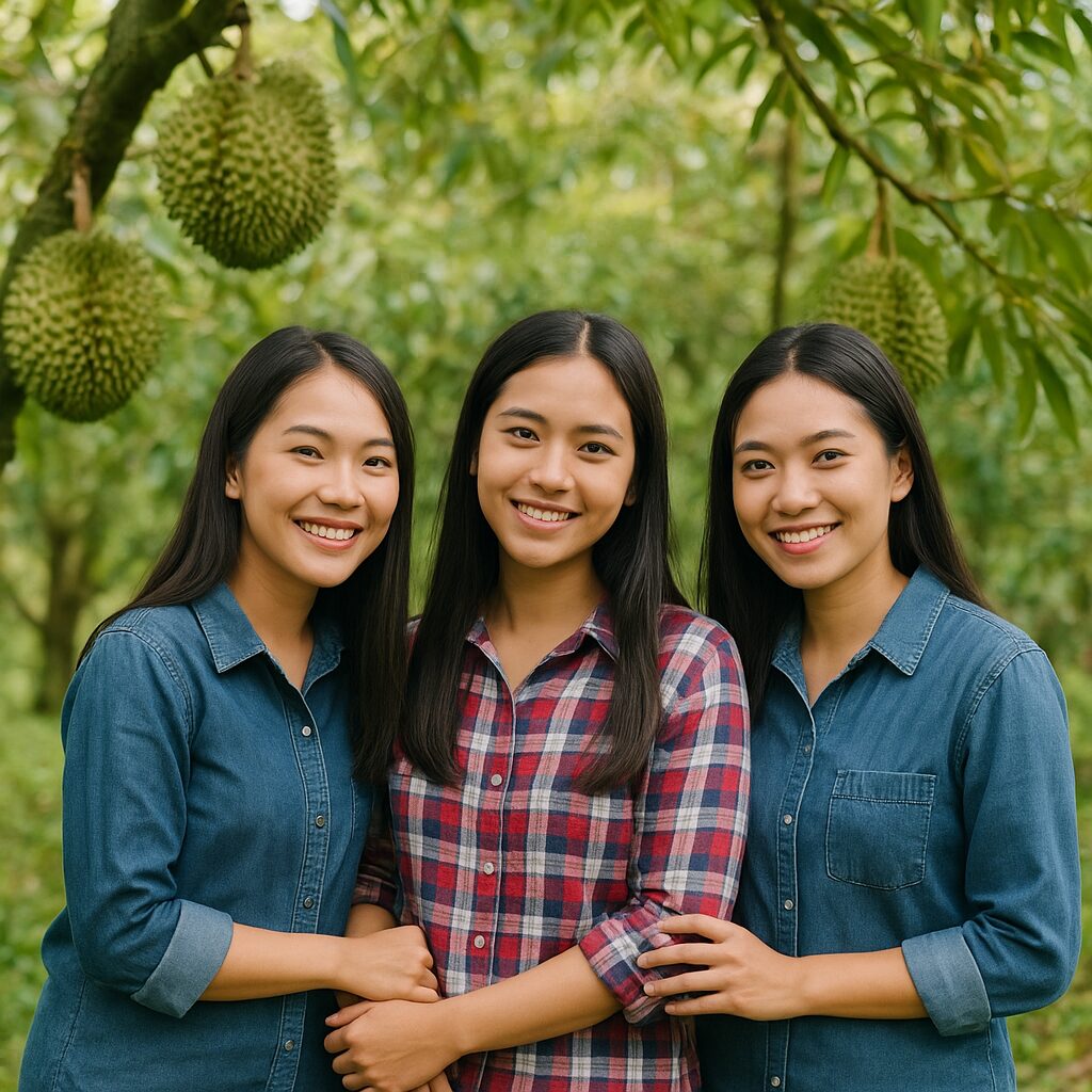 สาวๆ ในสวนทุเรียน